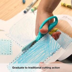 194900_Preschool_Training Scissors_teal_Action_1 194900 Preschool Training Scissors teal Action 1