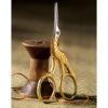 220490 Gold Stork Embroidery Scissors 3 1 2in Glam HR