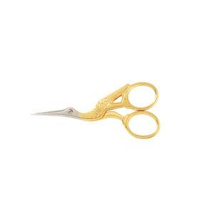 220490 Gold Stork Embroidery Scissors 3 1 2in HR