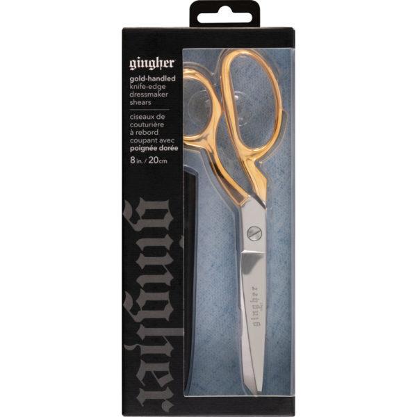 220521 1101 Gold Knife edge Bent Trimmers 8in PKG1 HR