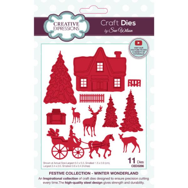 CED3286 Creative Expressions Sue Wilson Festive Winter Wonderland Plate Craft Die