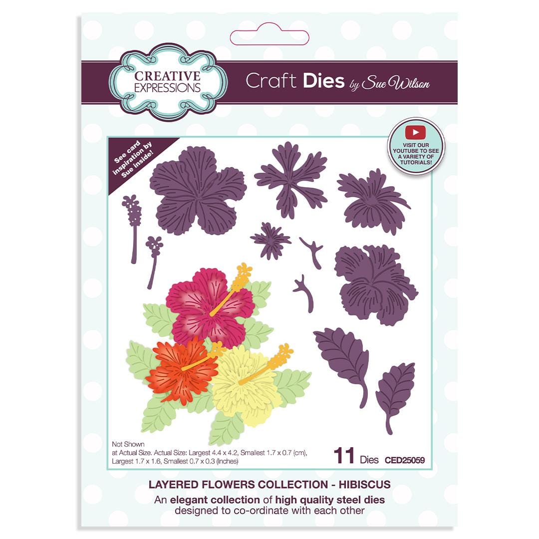 Craft Dies Layered flowers Hibiscus