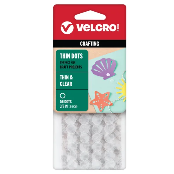 Velcro Circular Transparente