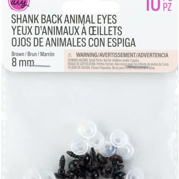 Ojos de Animal con Espiga 8 mm