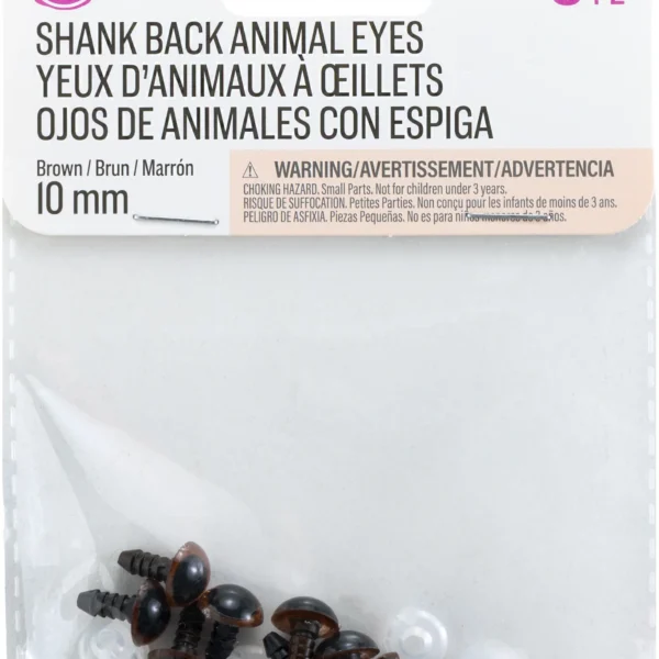 Inicio 12 Ojos de Animal con Espiga 10 mm