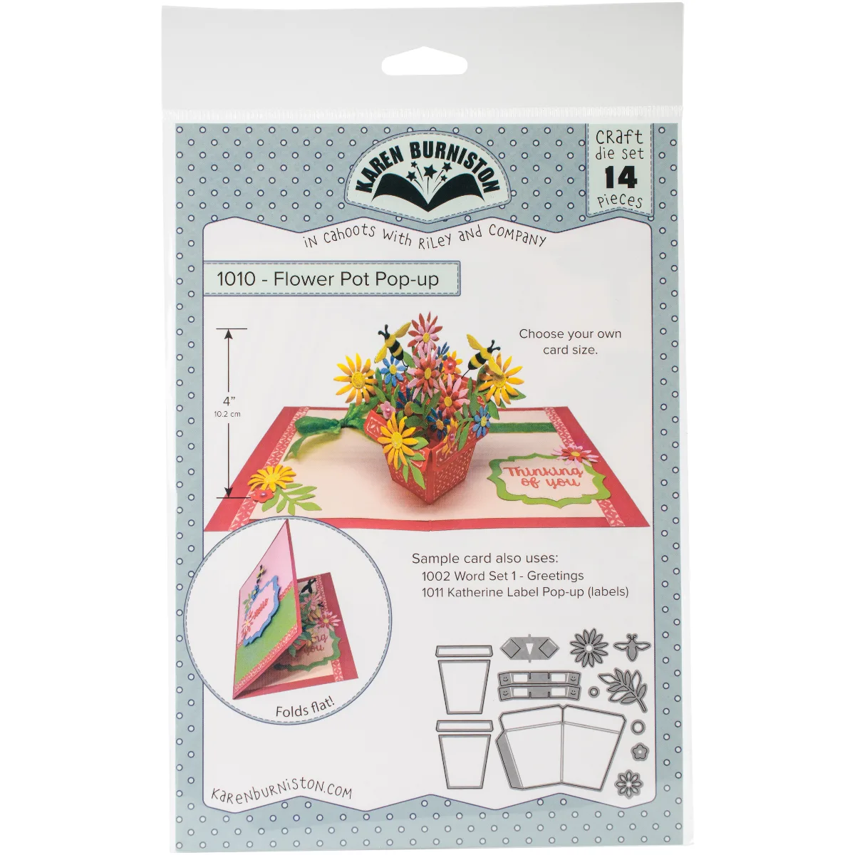 Troquel Florero Pop-Up de Karen Burniston - Imagen 3