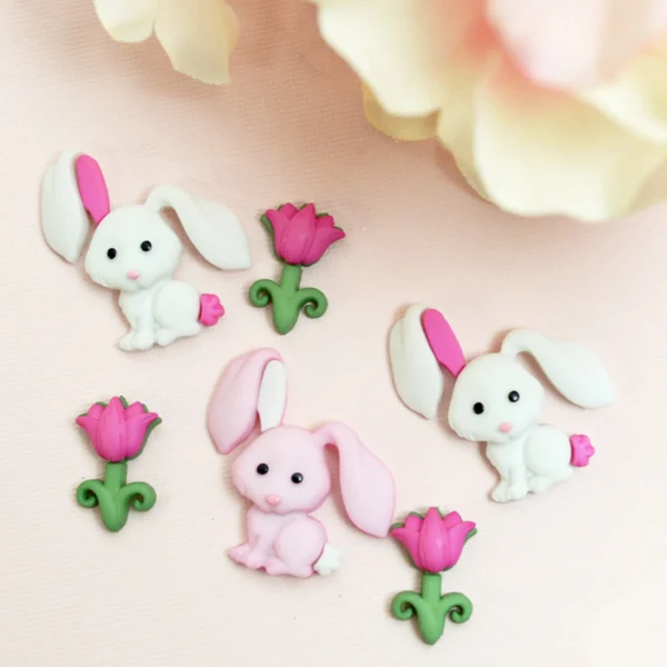 Botones decorativos Bunny Love