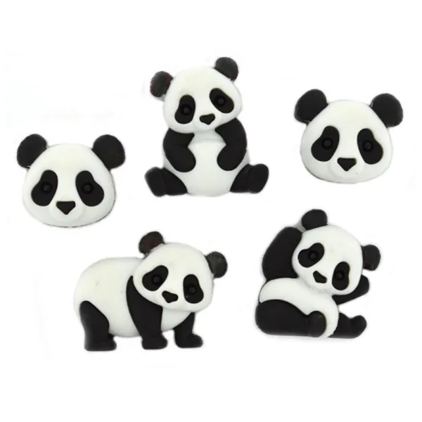 Botones decorativos Panda Pile
