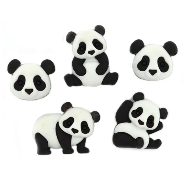 Botones decorativos Panda Pile