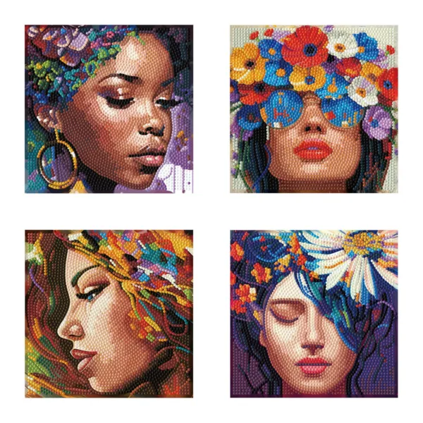 Inicio 16 Mini kit de pintura con diamantes – Cuatro Bellezas