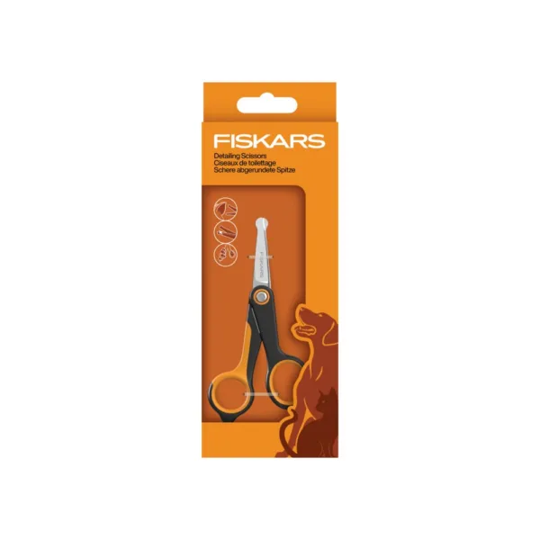 Square Medium 2009124 Pet Care Detailing Scissors PKG