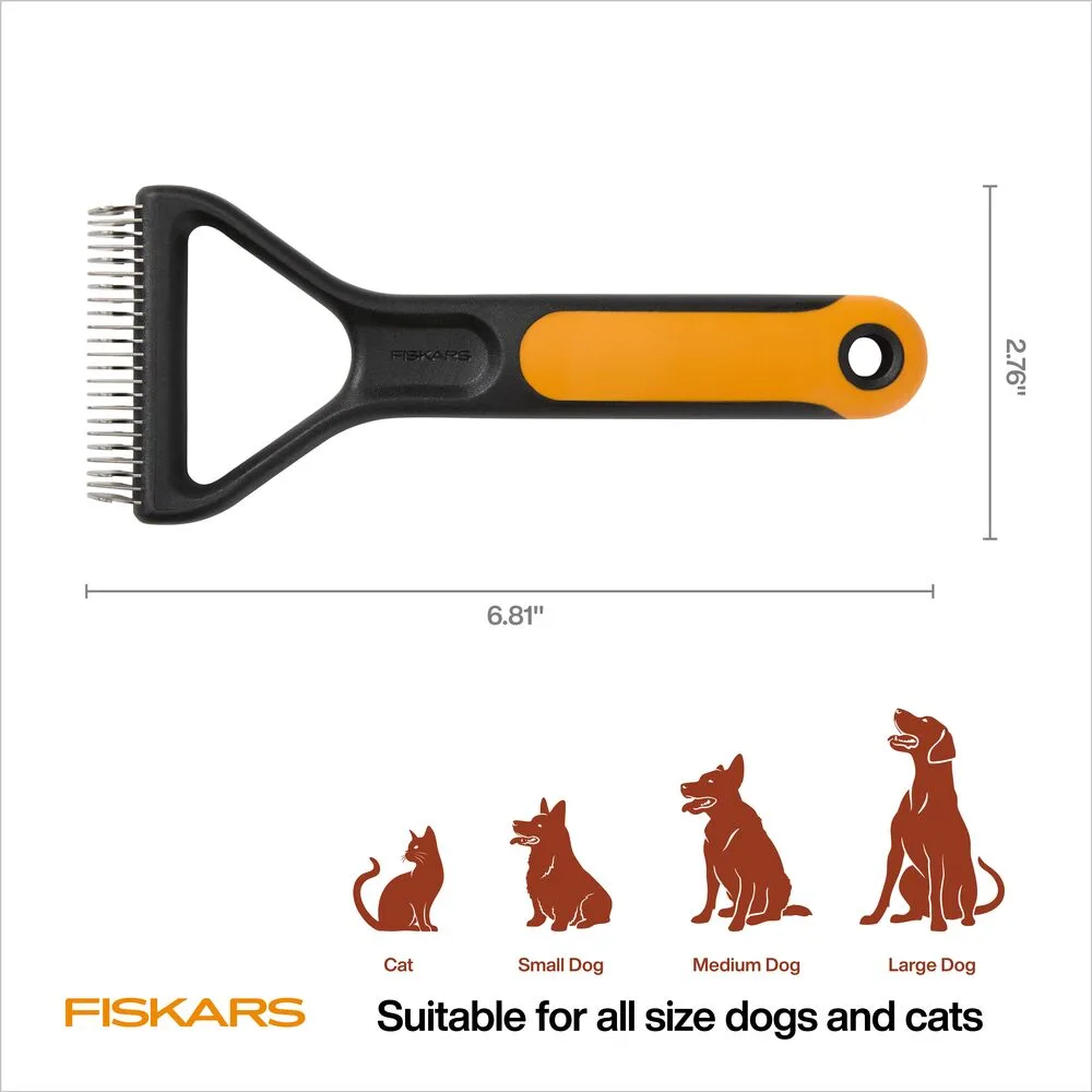 Square Medium-364540_Pet Care_Dematting Rake_Dimensions Square Medium 364540 Pet Care Dematting Rake Dimensions