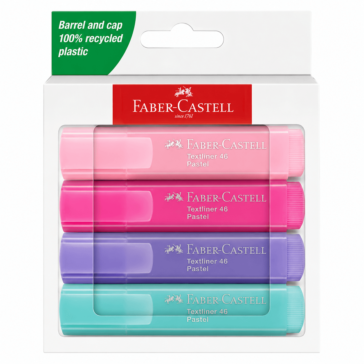 RESALTADOR TEXTLINER PASTEL 254654 BLISTER 4 COLORES