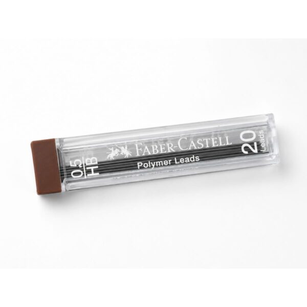 Minas Faber-Castell HB 0.5 mm – Tubo con 20 Minas
