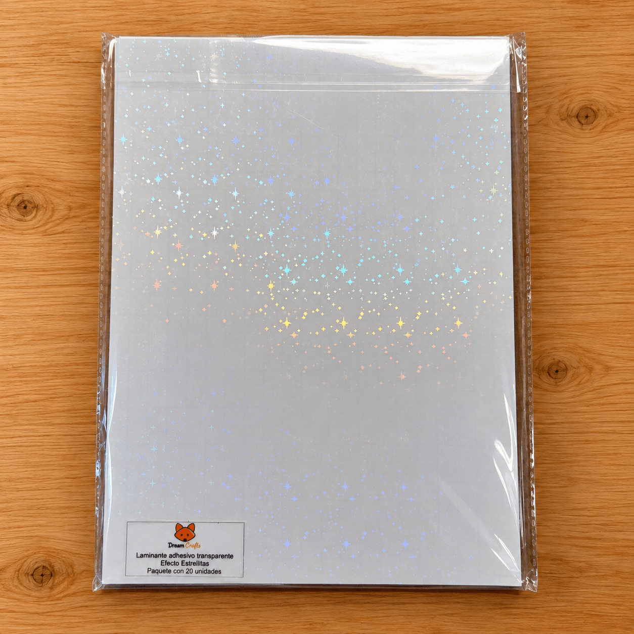 Laminante Adhesivo Efecto Estrellitas - Imagen 1