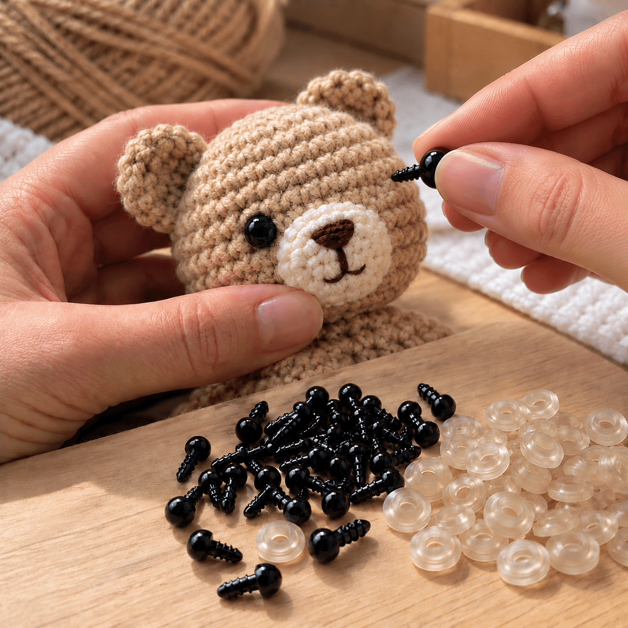 Ojitos Plásticos para Amigurumis 5 mm - Imagen 1