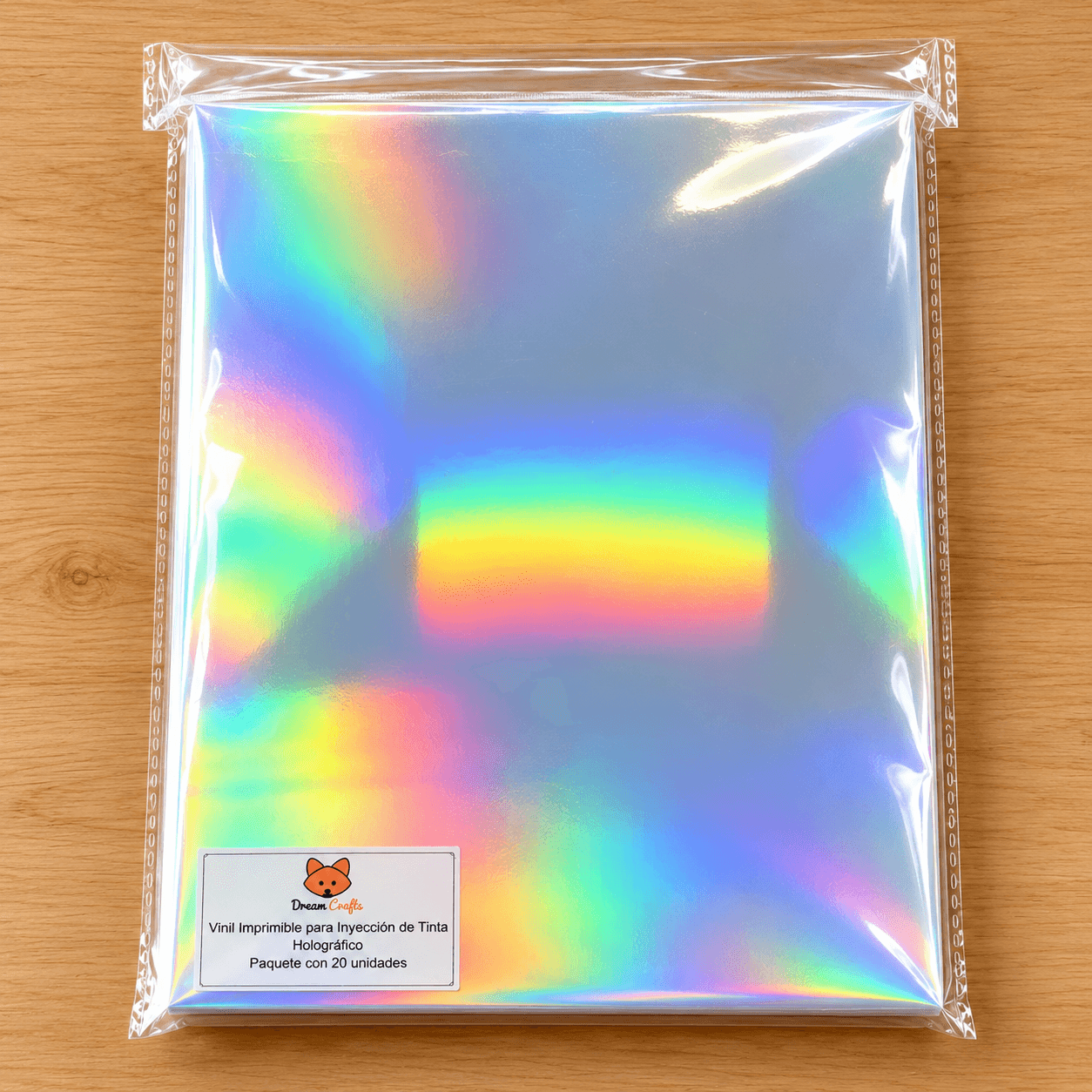 Vinil Adhesivo Holográfico para Inyección de Tinta - Imagen 1